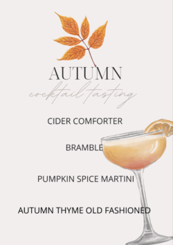 Autumn Cocktail Evening - Saturday 27th September @ 6pm